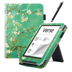 etui do Pocketbook Verse / Verse Pro - SKÓRZANE GRAFIKA + RYSIK - Etui do czytników e-book - miniaturka - grafika 1