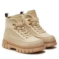 Buty dla dziewczynek - Trzewiki Tommy Hilfiger Lace-Up Bootie T3A5-33602-1698 M Beżowy - miniaturka - grafika 1