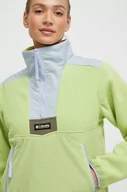 Bluzy damskie - Columbia bluza polarowa Riptide kolor zielony wzorzysta 2074551 - miniaturka - grafika 1