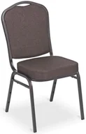 Krzesła - Brązowe krzesło bankietowe sztaplowane C3-R97 - miniaturka - grafika 1