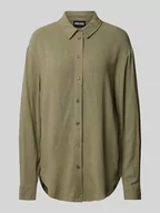 Koszule damskie - Bluzka koszulowa o kroju oversized z listwą guzikową model ‘VINSTY’ - miniaturka - grafika 1