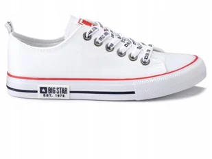 Buty Damskie Big Star Tenisówki Kk274101 Białe 37 - Moda i Uroda OUTLET - miniaturka - grafika 1
