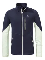 Odzież trekkingowa męska - Schöffel Kurtka polarowa "Lodron" w kolorze granatowo-białym - miniaturka - grafika 1