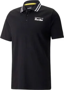 Puma PORSCHE TURBO Legacy Polo - Męska koszulka polo bawełna czarny 538235-01 , Rozmiar: S - Koszulki męskie - miniaturka - grafika 1