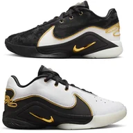 Moda i Uroda OUTLET - Buty Nike LEBRON XXII BHM GS HV8616-100 czarny 38 - miniaturka - grafika 1