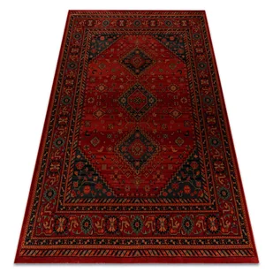 Dywan wełniany KASHQAI 4345 300 orientalny, ramka bordo czerwony 135x200 cm - Dywany Dywan wełniany KASHQAI 4345 300 orientalny, ramka bordo czerwony 135x200 cm - Dywany - miniaturka - grafika 1