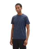 Koszulki męskie - TOM TAILOR Koszulka męska 1036417, 32033-Blue Streaky Melange, XXL, 32033 – niebieski melanż, XXL - miniaturka - grafika 1