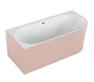 Polimat Wanna narożna lewa Sola 170x75 cm owalna słodki róż syfon i przelew chrom 00675 cm - Wanny Polimat Wanna narożna lewa Sola 170x75 cm owalna słodki róż syfon i przelew chrom 00675 cm - Wanny - miniaturka - grafika 1