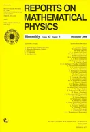 Czasopisma - Wydawnictwo Naukowe PWN Reports on Mathematical Physics 62/3 2008 - miniaturka - grafika 1
