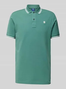 Koszulka polo o kroju slim fit z przedłużonym tyłem model ‘Dunda’ - Koszulki męskie - miniaturka - grafika 1