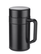 Kubki termiczne - Kubek termiczny BOSSKI 400 ml 16028-02 Czarny - miniaturka - grafika 1