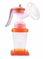 Laktatory - Mebby Laktator ręczny delikatny karma (pomarańczowy i biały) - miniaturka - grafika 1