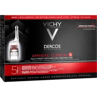 Odżywki do włosów dla mężczyzn - Vichy Dercos Aminexil Clinical 5 kuracja przeciw wypadaniu włosów dla mężczyzn 21 ampułek - miniaturka - grafika 1