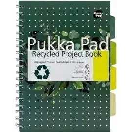 Project Book Recycled B5/100K linia zielony (3szt) - PUKKA - Zeszyty szkolne - miniaturka - grafika 1