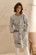 Płaszcze damskie - Długa marynarka oversize - miniaturka - grafika 1