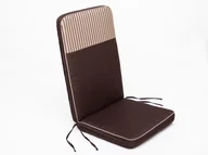 Poduszki ogrodowe - Hobbygarden Poduszka Rio - Brąz z beżowymi paskami top - 113x47 cm - miniaturka - grafika 1