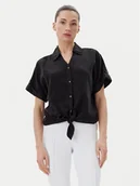 Koszule damskie - Vero Moda Koszula Fleur 10326059 Czarny Regular Fit - miniaturka - grafika 1