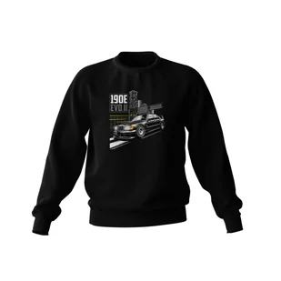 Czarna bluza Mercedes W201 E190 AMG EVOII -XS - Odzież do sportów motorowych - miniaturka - grafika 1