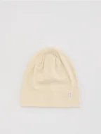 Czapki damskie - Reserved - Bawełniana czapka - złamana biel - miniaturka - grafika 1