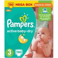 Pozostałe kosmetyki - Pampers Active Baby Dry Mega Box Pieluchy rozmiar 3 150 sztuk Pampers - miniaturka - grafika 1