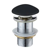 Korki do umywalek - Mexen korek klik-klak okrągły czarny ceramiczny mat - 79910-85 - miniaturka - grafika 1