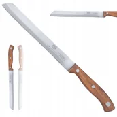 Noże kuchenne - Nóż Kuchenny 20 cm do Chleba Pieczywa z Ząbkami Drewnopodobny Noz - miniaturka - grafika 1