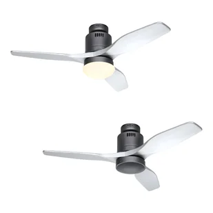 Energooszczędny wentylator sufitowy Aerodynamix Eco 112 cm bazaltowy szary / srebrny - Wentylatory sufitowe - miniaturka - grafika 1