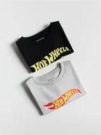 Bluzy i sweterki niemowlęce - Reserved - Longsleeve Hot Wheels 2 pack - czarny - miniaturka - grafika 1