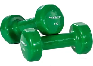 Movit Zestaw 2 x Hantle winylowe 4 kg - Hantle i ciężarki - miniaturka - grafika 1