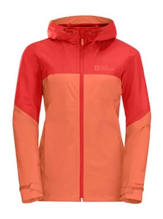 Jack Wolfskin Kurtka przeciwdeszczowa w kolorze pomarańczowym - Kurtki i kamizelki sportowe damskie - miniaturka - grafika 1