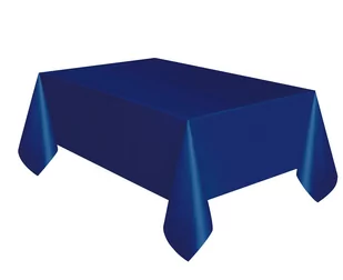 Unique Obrus foliowy "Classic" granatowy UNIQUE 275x137 cm U50394 - Dekoracje i nakrycia stołu na imprezę - miniaturka - grafika 1