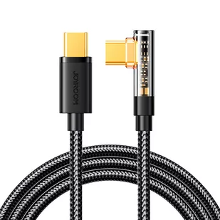 Joyroom kabel USB C kątowy - USB C do szybkiego ładowania i transferu danych 100W 1,2 m czarny (S-CC100A6) - Kable komputerowe i do monitorów Joyroom kabel USB C kątowy - USB C do szybkiego ładowania i transferu danych 100W 1,2 m czarny (S-CC100A6) - Kable komputerowe i do monitorów - miniaturka - grafika 1