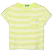 Koszulki dla dziewczynek - Koszulka dziewczęca United Colors of Benetton bawełniana w paski-80 - miniaturka - grafika 1