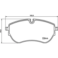 Klocki hamulcowe - Klocki hamulcowe - komplet BREMBO P 85 173 - miniaturka - grafika 1