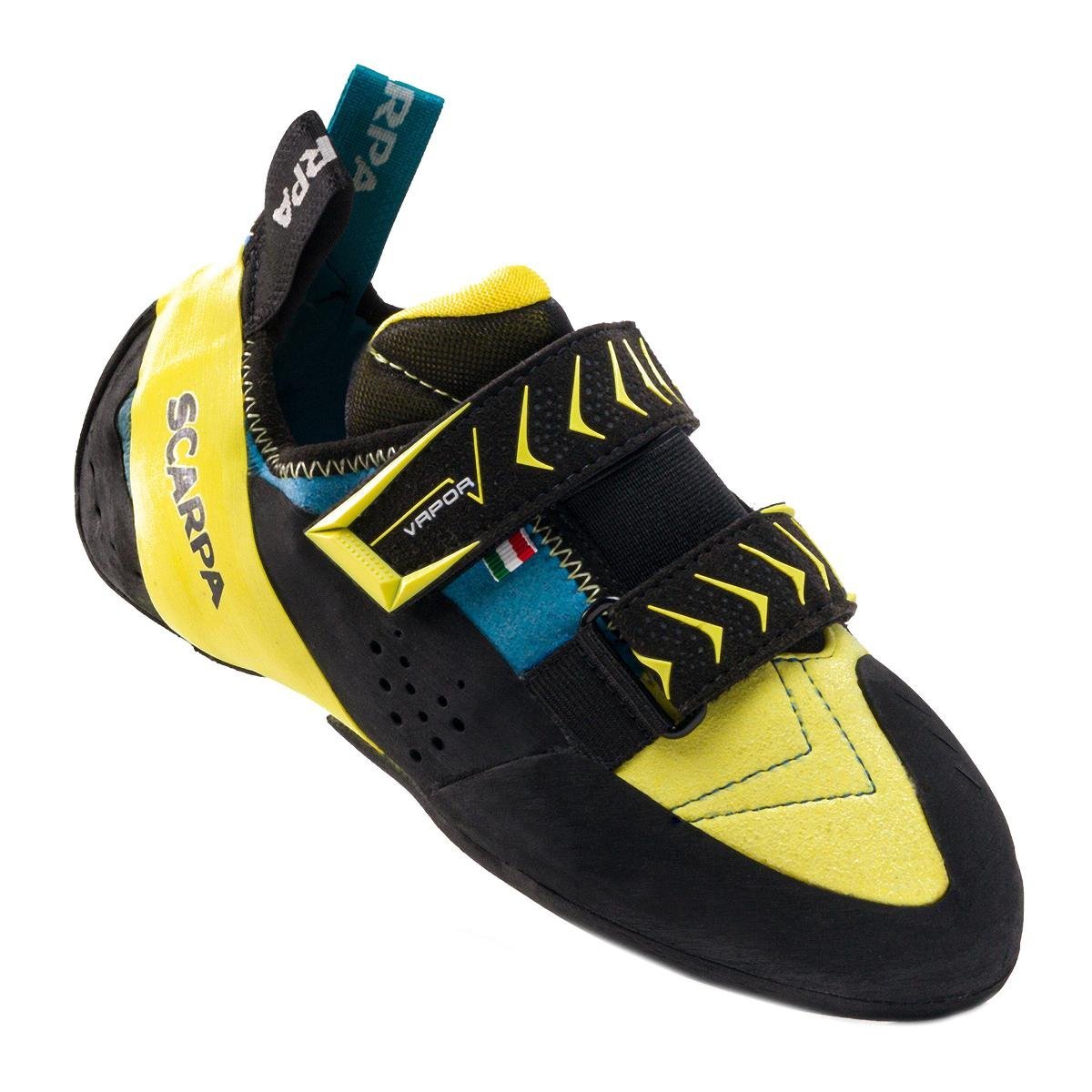 Scarpa Vapor V But wspinaczkowy Mężczyźni, ocean/yellow EU 44 2020 Buty wspinaczkowe na rzepy 70040-M-44-ocean/yellow