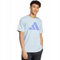 Koszulki męskie - Koszulka męska adidas Pwr 3 Graphic błękitna IX6567 XL - miniaturka - grafika 1