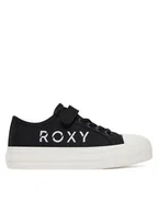 Buty dla dziewczynek - Roxy Trampki 24KC1003 Czarny - miniaturka - grafika 1