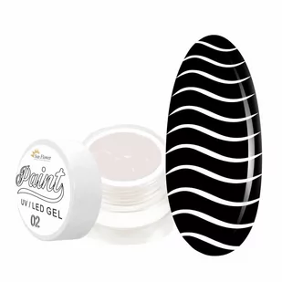 Paint Gel Kolor - White 02 - Ozdoby do paznokci - miniaturka - grafika 1