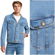 Kurtki męskie - Lee Rider Jacket Waterfalls DżINS klasyczna kurtka katana jeansowa męska XL - miniaturka - grafika 1