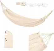 Hamaki - SunActive Hamak Pojedynczy Huśtawka 80 x 200cm + Pokrowiec - miniaturka - grafika 1