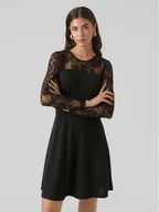 Sukienki - Vero Moda Sukienka codzienna 10296124 Czarny Regular Fit - miniaturka - grafika 1