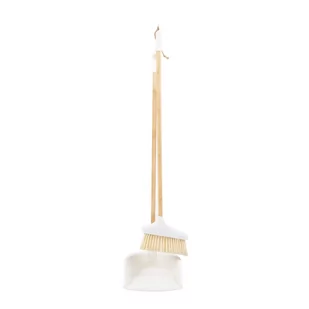 Szczotka BAMBOU na kiju z szufelką 85 cm HOMLA - Miotły, szufle, mopy - miniaturka - grafika 1