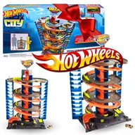 Zabawki zdalnie sterowane - Zestaw auta Mattel HOT WHEELS ZESTAW ZAKRĘCONY MEGA GARAŻ PARKING ZABAWKA - miniaturka - grafika 1