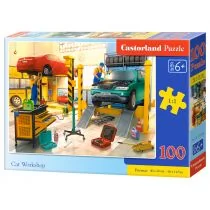 Castorland Puzzle 100 Car Workshop CASTOR -