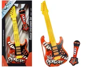 Mały naukowiec - Gitara Elektryczna Mikrofon Struny Czerwona - miniaturka - grafika 1
