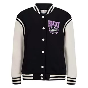 Retour Denim de Luxe Eva Varsity kurtka dziewczęca, czarny, 15-16 - Kurtki i płaszcze dla dziewczynek - miniaturka - grafika 1