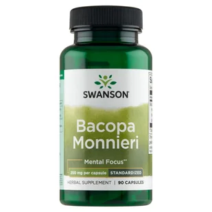 SWANSON Bacopa Monnieri 250mg 90caps - Witaminy i minerały - miniaturka - grafika 1