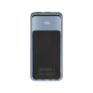 Powerbanki - RIVACASE Powerbank VA1075 20000 mAh USB-C 45W czarny - miniaturka - grafika 1