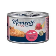 Mokra karma dla kotów - MOMENTS Adult Tuńczyk i wołowina 12x140 g - miniaturka - grafika 1