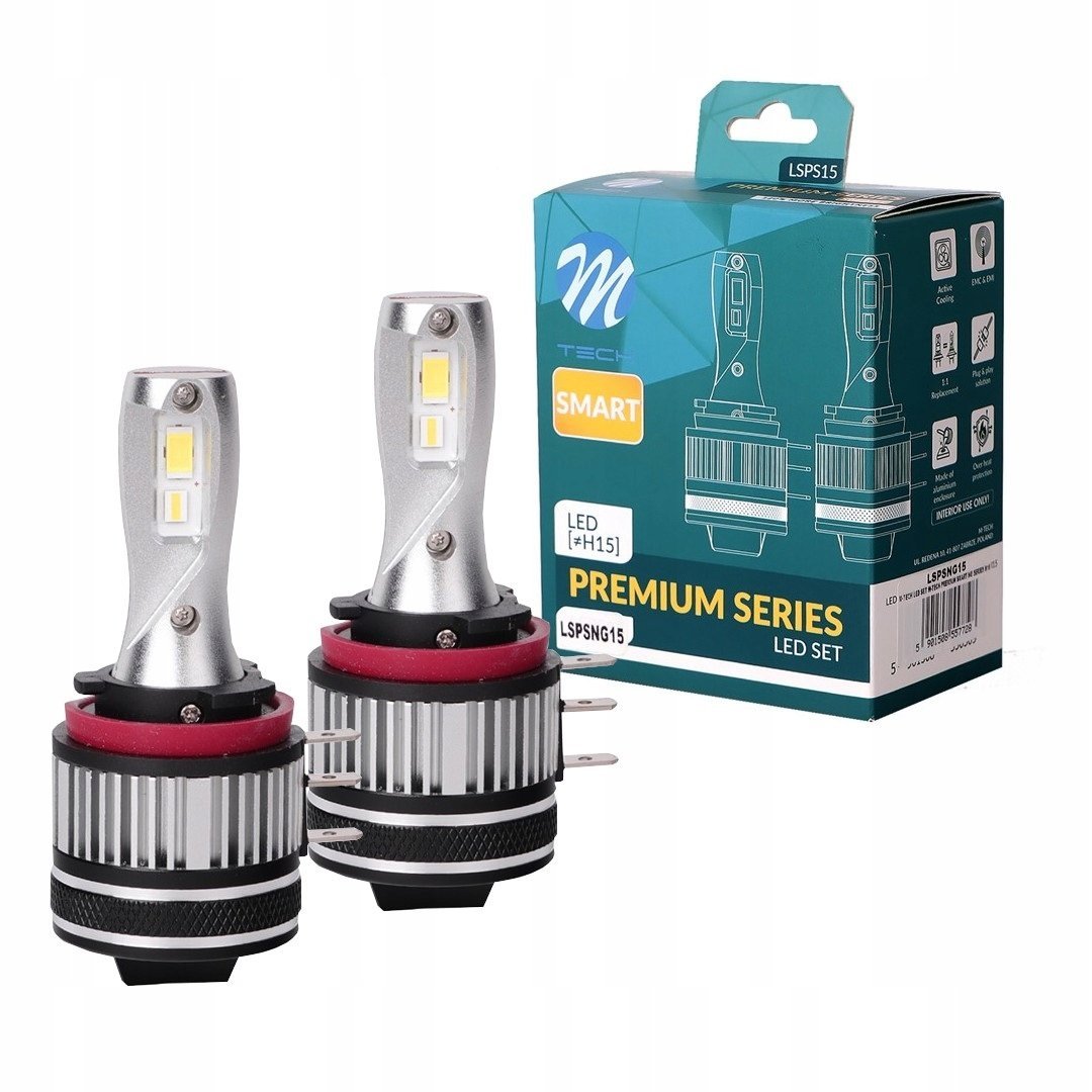 Żarówki H15 Led Canbus Plug & Play 1:1 Premium Smart Next Generation Series